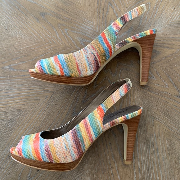 Moda Spana sling back heels size 9.5 - Picture 1 of 7
